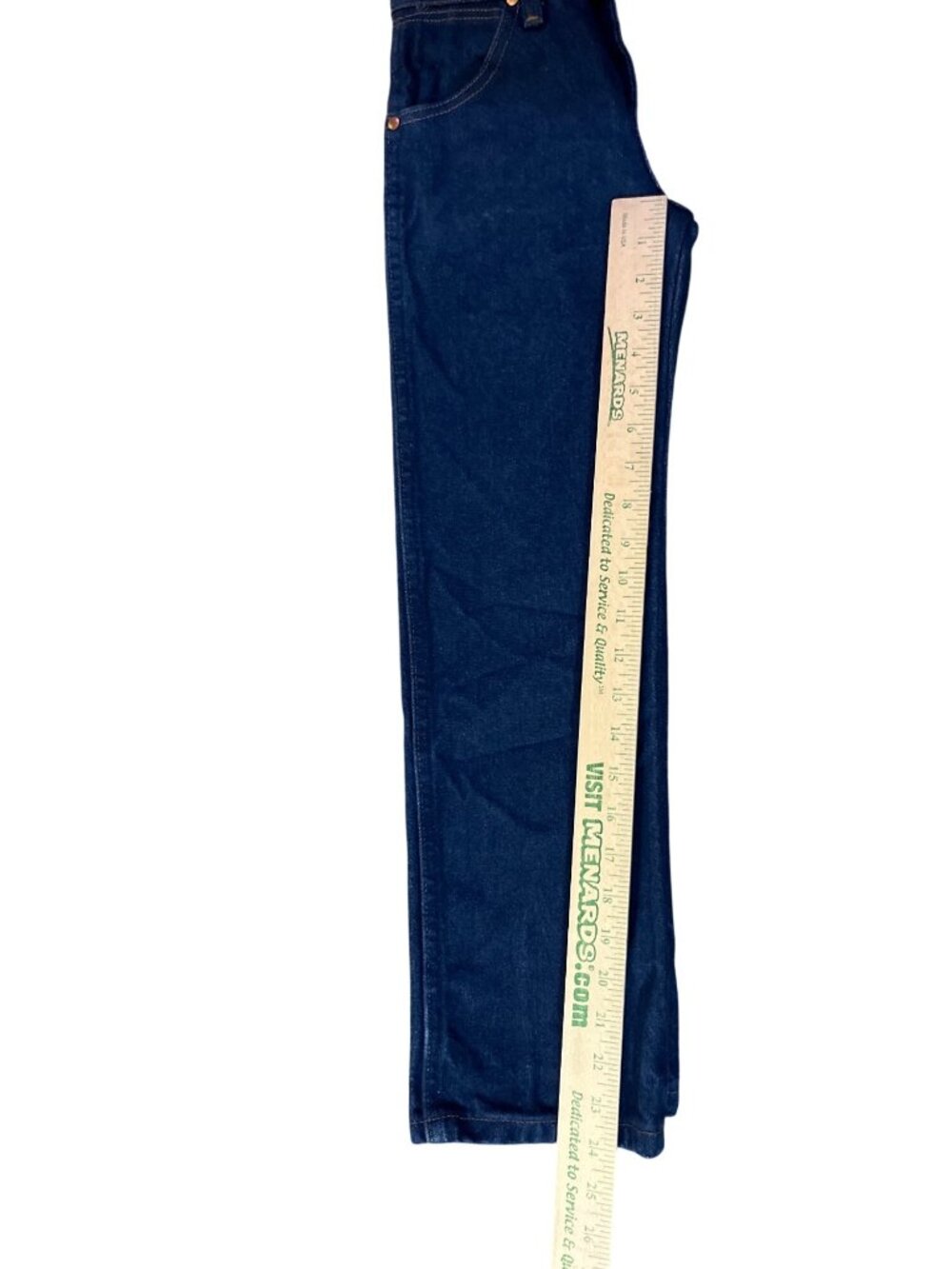 Wrangler Cowboy Cut Jeans Boys 8 Slim Blue Straight Adjustable Waist Denim Used - Picture 11 of 14